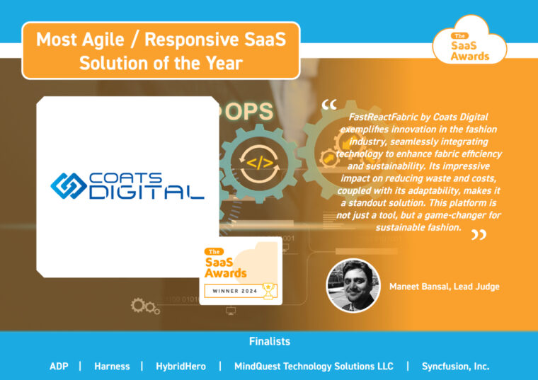 Coats Digital’s FastReactFabric Wins Most Agile/Responsive SaaS ...