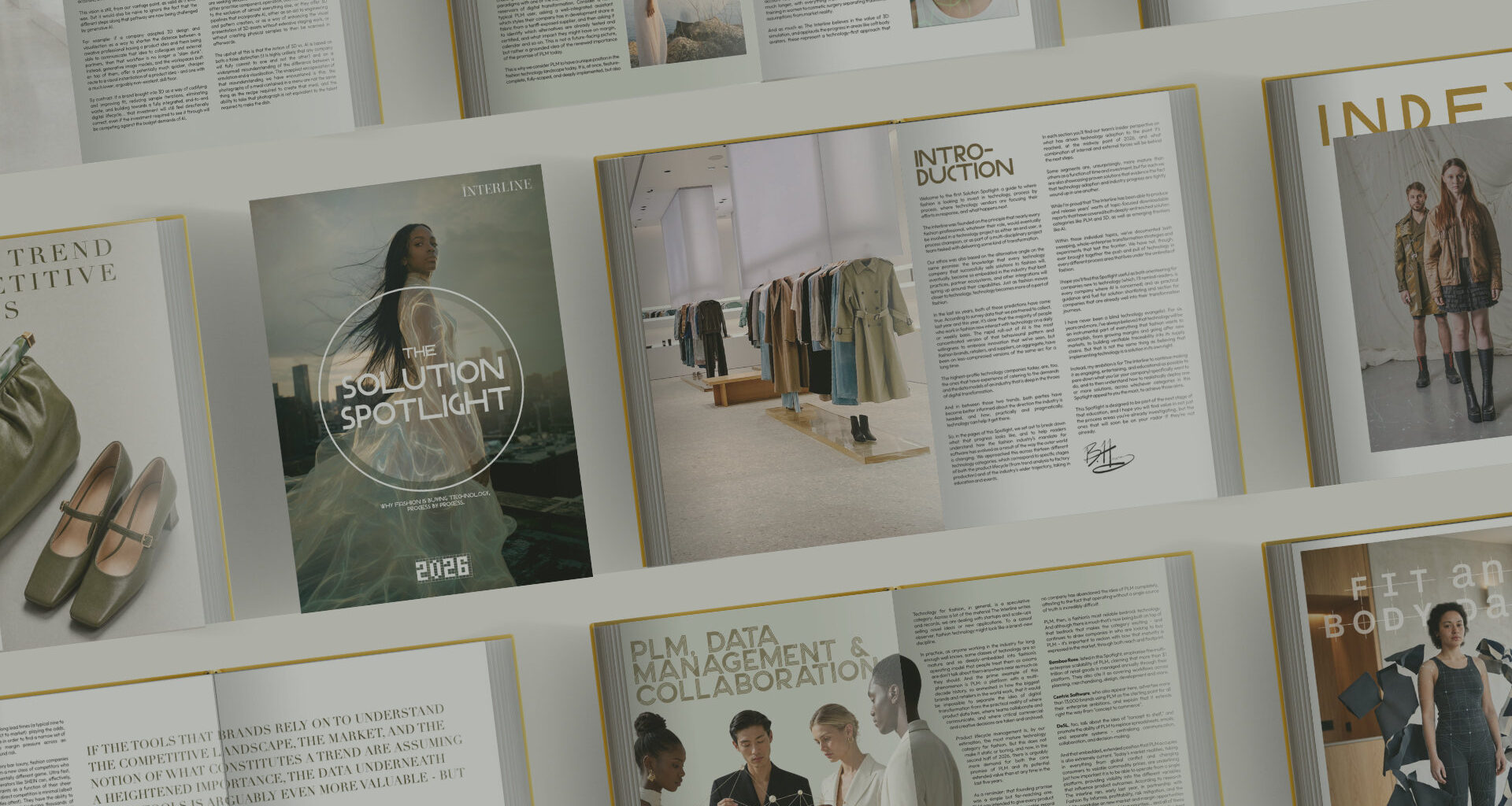 A tiled view of pages taken from The Solution Spotlight 2026.